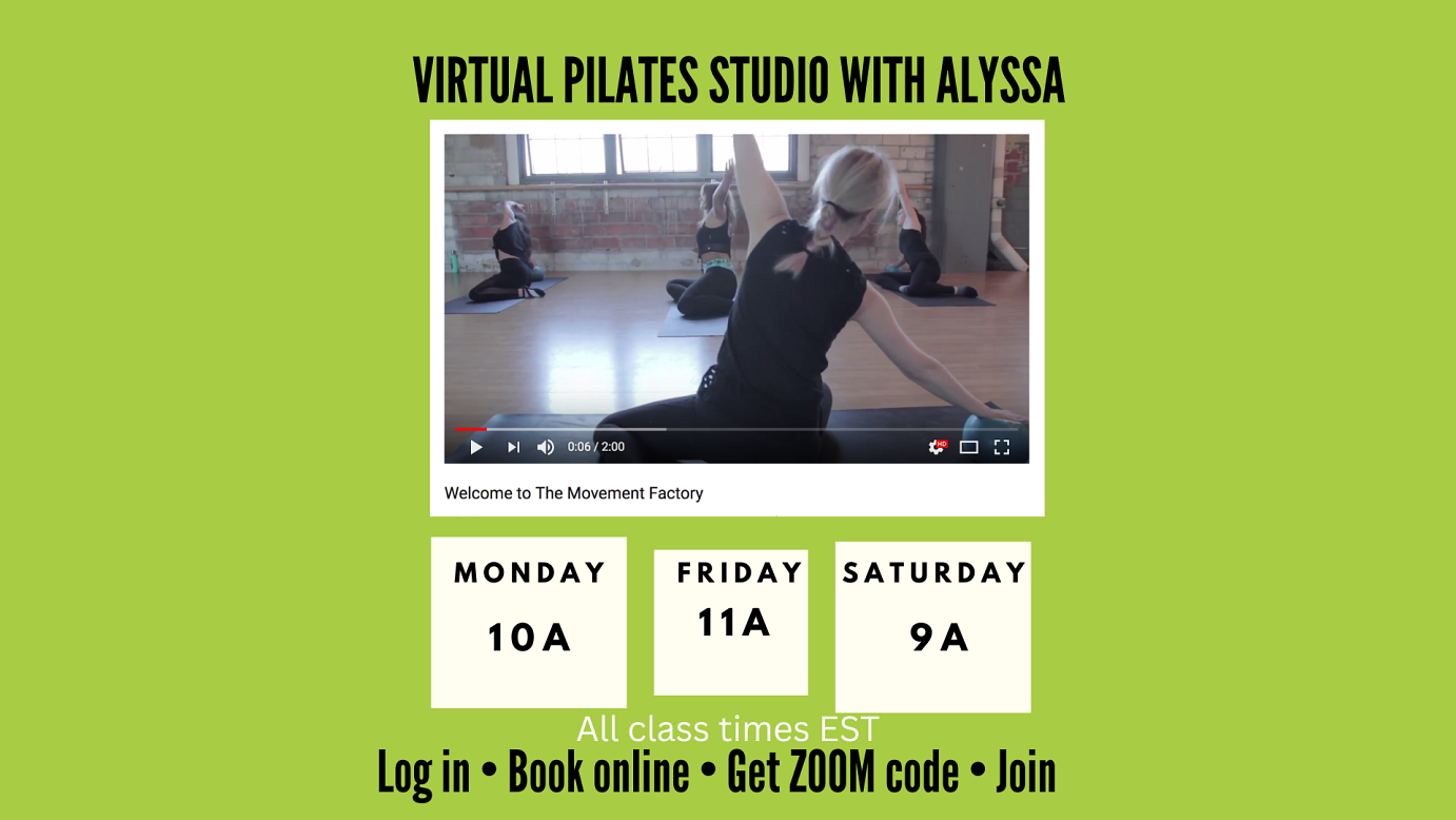 Pilates schedule 2026